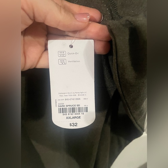 Xersion Women’s Long Sleeves Pullover Shirt Quick Dry Green XXL. New w tag. - Picture 5 of 8